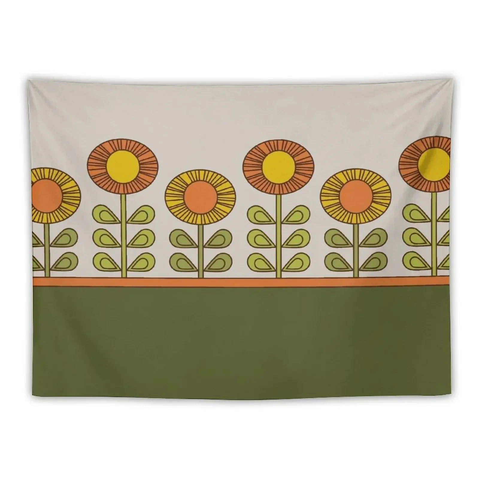 Seventies Sunflowers Tapestry Decor For Room Custom Decoration Pictures Room Wall Room Decoration Aesthetic Tapestry