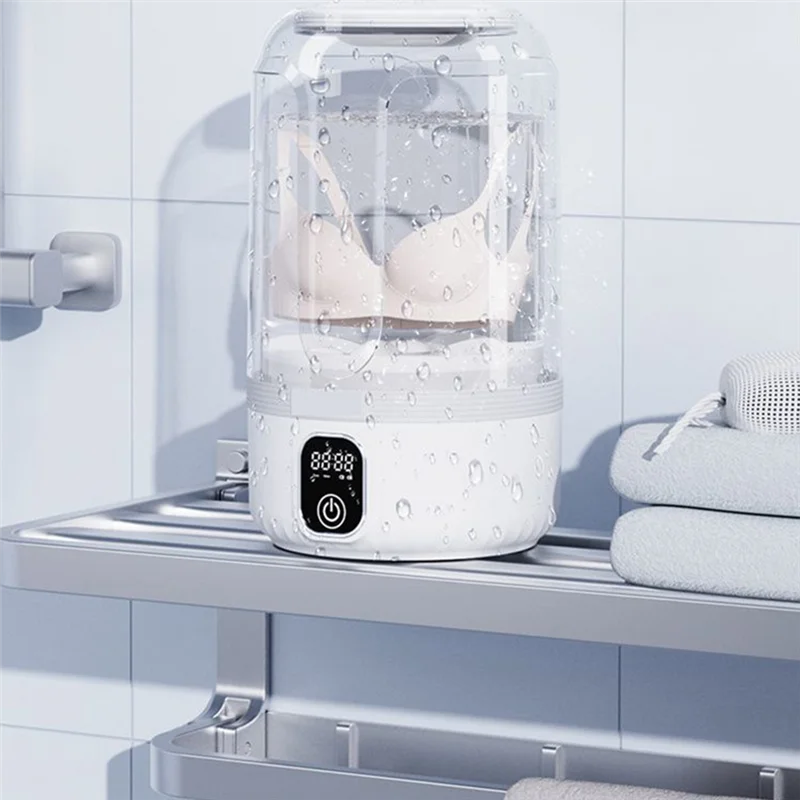 غسالة KYCOR المحمولة، غسالة صغيرة لاسلكية لتنظيف الجوارب والملابس الداخلية وملابس الأطفال والفنادق والسفر والتخييم #2