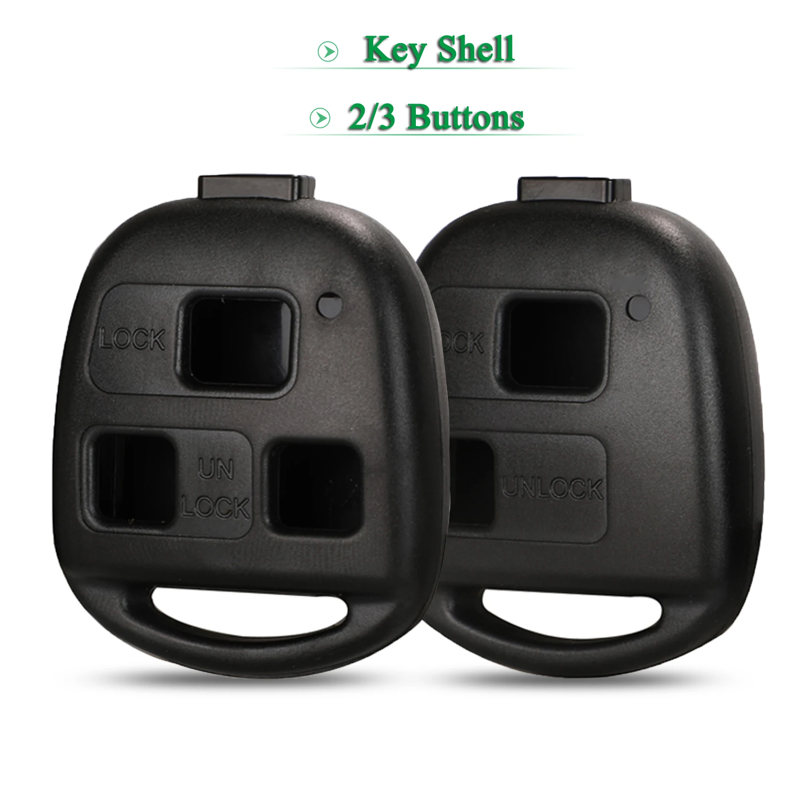 

jingyuqin 2/3 Buttons Remote Car Key Shell For Toyota Land Cruiser YARIS CAMRY RAV4 Corolla Lexus RX300 ES300 LS400 GX460