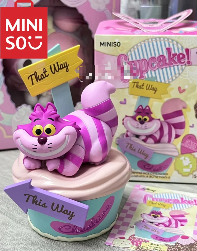 

Disney Animal Friends Cupcake Miniso Blind Box Kawaii Doll Model Lucifer Marie Cat Dumbo Pongo Children' Birthday Gift Animation