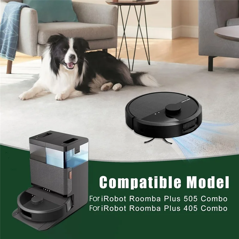 A74G-ملحقات المكنسة الكهربائية 6 قطعة استبدال فلتر Hepa لـ Irobot Roomba Plus 505 Combo/405 Combo