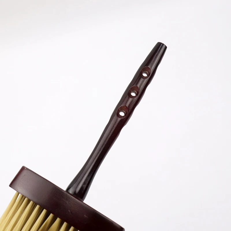 1 professional ultra soft cork long handle neck and face dust removal cleaning brush, salon hairstyle tool brush image 6