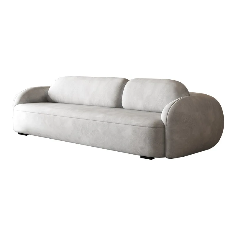 

Modern simple three-person combination designer creative fabric sofa latex technology cloth sofa