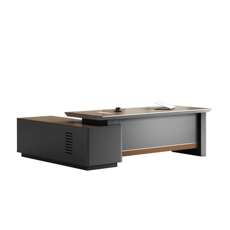 

Комплект офисной мебели класса люкс: стол и кресло для руководителя, простой современный дизайн, для начальника, директора, топ-менеджера