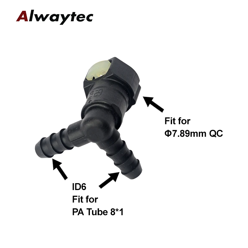 10 stücke Heißer Verkauf 7,89mm-5/16 "T Form 3 Weg Rohr Rohr Anschluss Für Automotive diesel Kraftstoff Schlauch Kraftstoff Pumpe – Detail 7