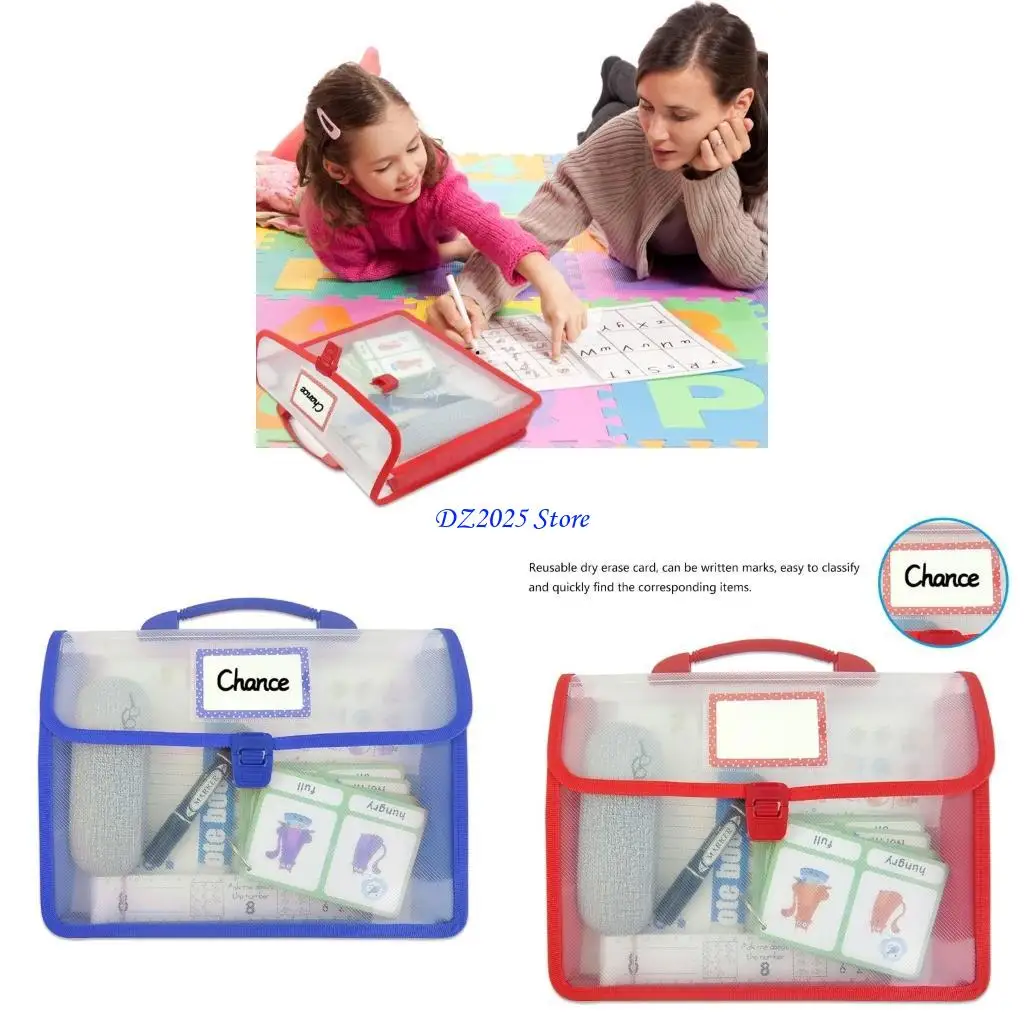 

Q6RC Handheld File Bag Portable Project Case Case Handheld Book Bear Bag Clear Window Window 31x5.5x23cm Сумка для хранения для