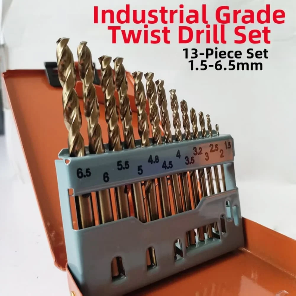 Professional Metal Drill Bit Set with Alloy Designed for Stainless Steel and Cast Iron Includes Storage Case Professional