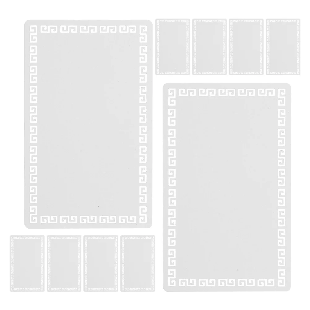 

10Pcs Aluminum Alloy Sublimation Business Card Blanks 86x54mm Double Sided Printable Metal Card for Custom Metal Cards