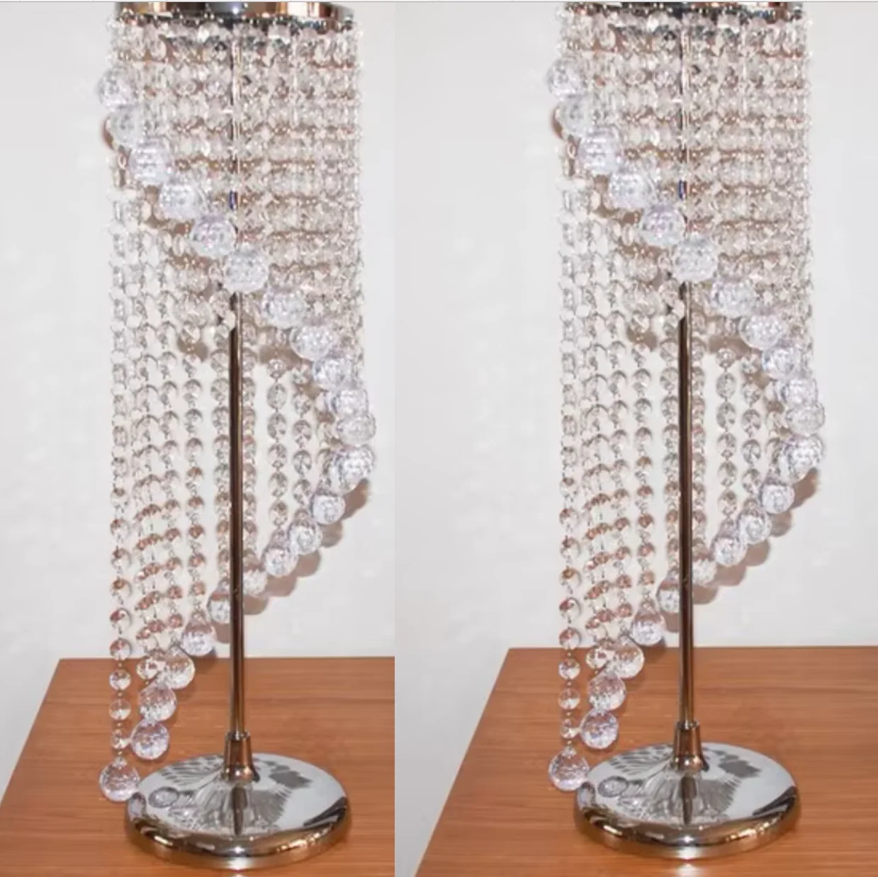 

15pcs wedding decoration acrylic crystal table flower stand centerpieces center pieces top chandelier centrepieces senyu0737