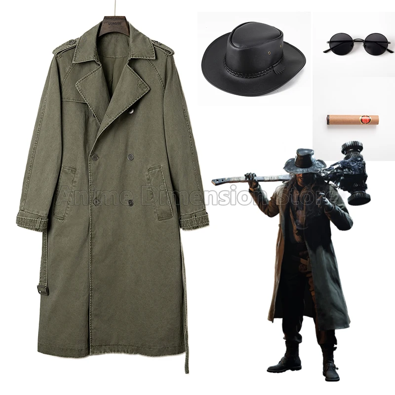 Karl Heisenberg Cosplay Costumes Trench Coat Game Biohazard Resident Village Uniform Halloween Carnival Party Suit For Men
