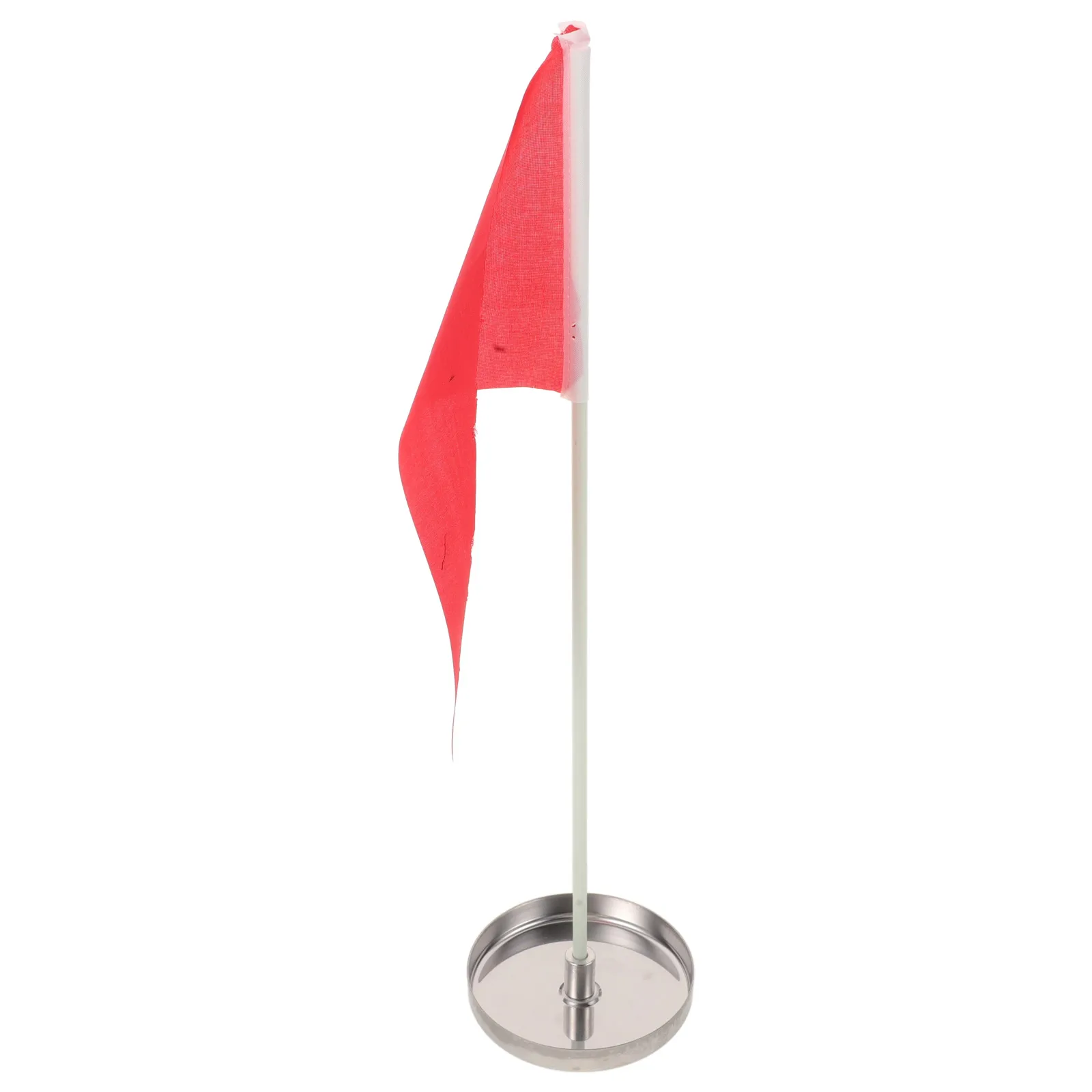 

Hole Flag Sturdy Stainless Steel Cloth Replacement Practice Putting Green Training Supplies Decoration Hole Cup Flag Set