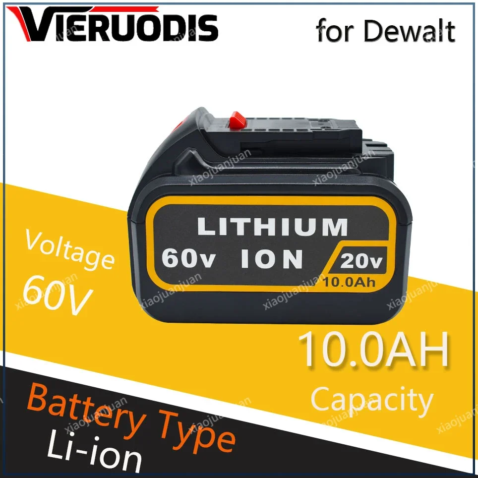 

NEW10.0Ah 20V 60V MAX Replacement Battery for Dewalt DCB606 DCB609 DCB205 DCB204 DCB206 DCB209 Power Screwdriver Tools Batteries