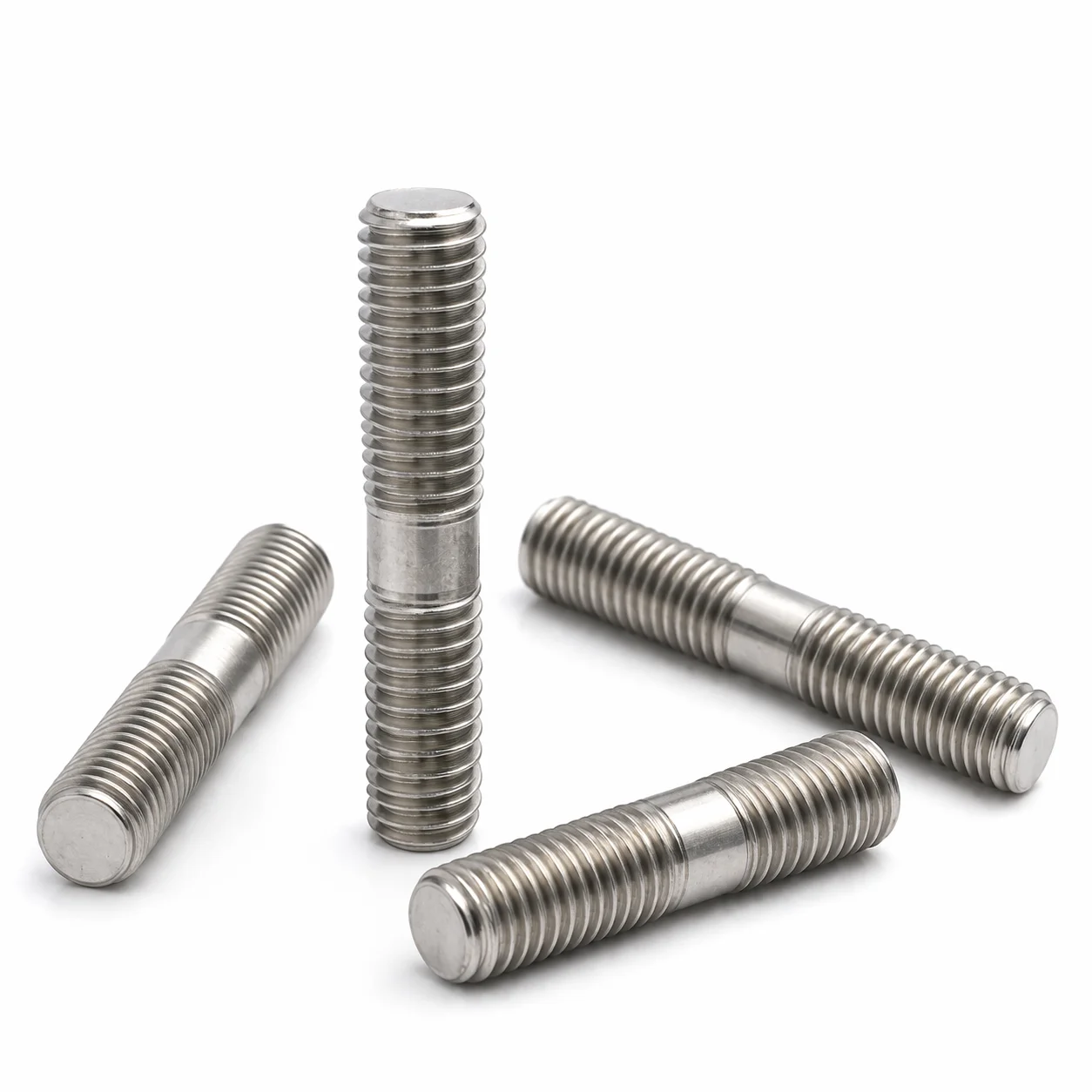 1-5pcs 304 Stainless Steel Double End Stud Bolt Full Thread Extra Long Screw Rod Threaded Rod Bar M3 M4 M5 M6 M8 M10 M12
