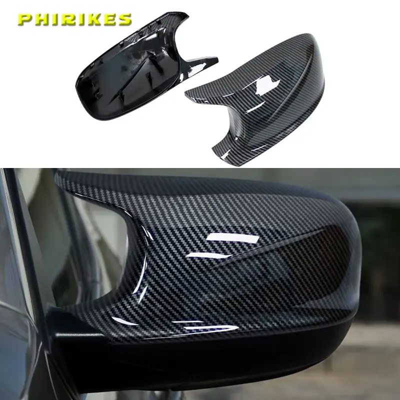 

Car Side Rearview Mirror Cover Cap Trim For BMW X3 F25 X1 E84 Pre-LCI 2010 2011 2012 2013 High Quality Mirror Cover M Style