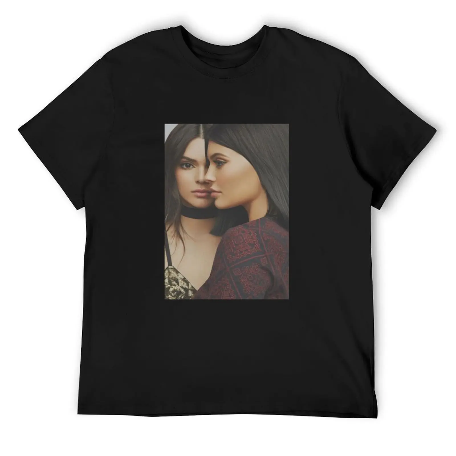 Kendall and Kylie Jenner T-Shirt quick-drying vintage anime shirt vintage graphic tee mens workout shirts