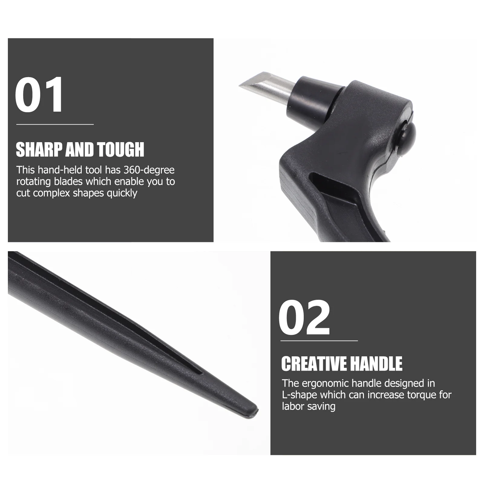 1 مجموعة الدورية ورق الحرف القاطع L-شكل مقبض مريح دليل النقش القاطع ل سكرابوكينغ الفن القواطع الصلب الدقة #1