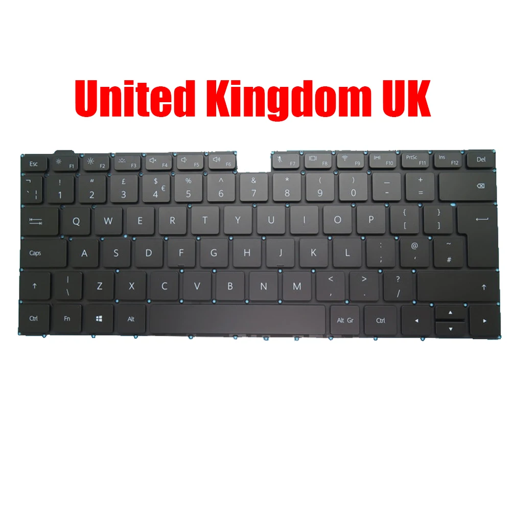 NE\BE\CZ\JP\SW\IT\HU\RU\US\FR\SP\UK Keyboard For HUAWEI Nbl-WAQ9R Nbl-WAQ9BR Black With Backlit - Image 2