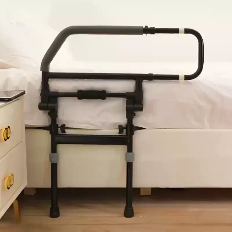 Assist Handle Heavy-Duty Pregnancy Aid Riser Retractable with Night Light Foldable Elderly Bed Guardrail  Adjustable Bedside