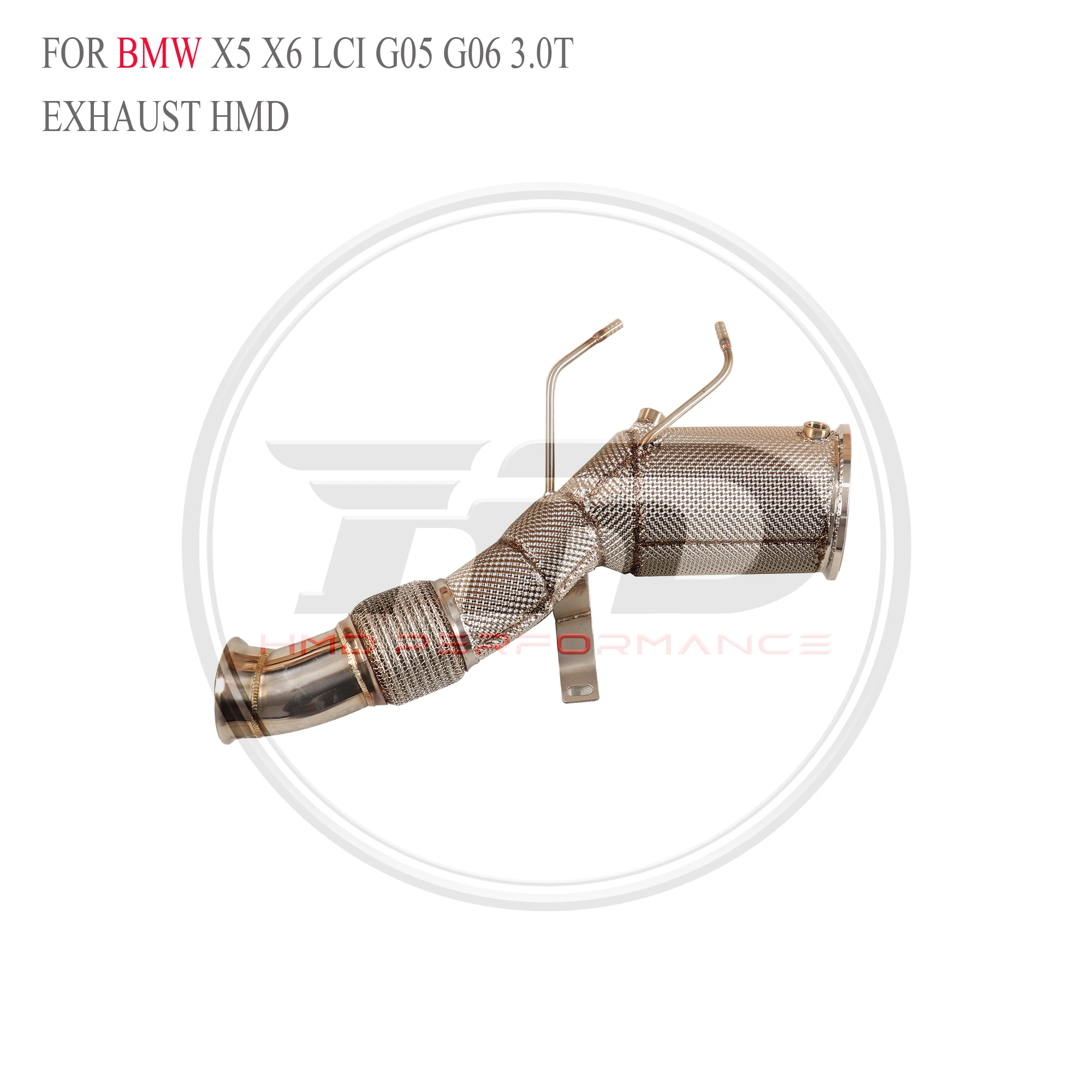 

HMD Exhaust System Stainless Steel Performance Downpipe for X5 X6 LCI G05 G06 3.0T Catalytic with OPF Car Accessories