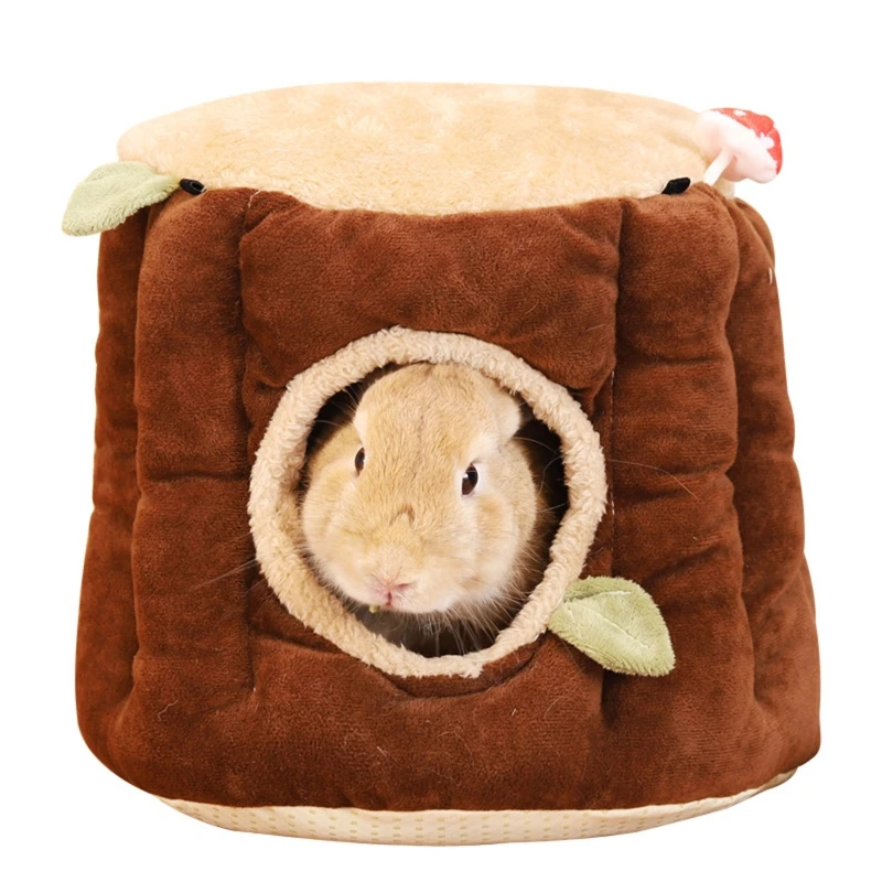 Nido caldo per uccelli, amaca sospesa, tenda invernale, letto a scomparsa in peluche per coniglietto riccio, facile da appendere