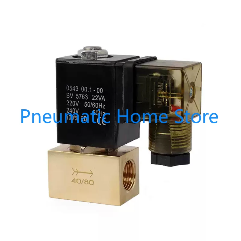 1PCS High Pressure Solenoid Valve 2Position 2 Way Normally Closed Pressure 8Mpa Water Valve Air Valve AC220VD JT22-02
