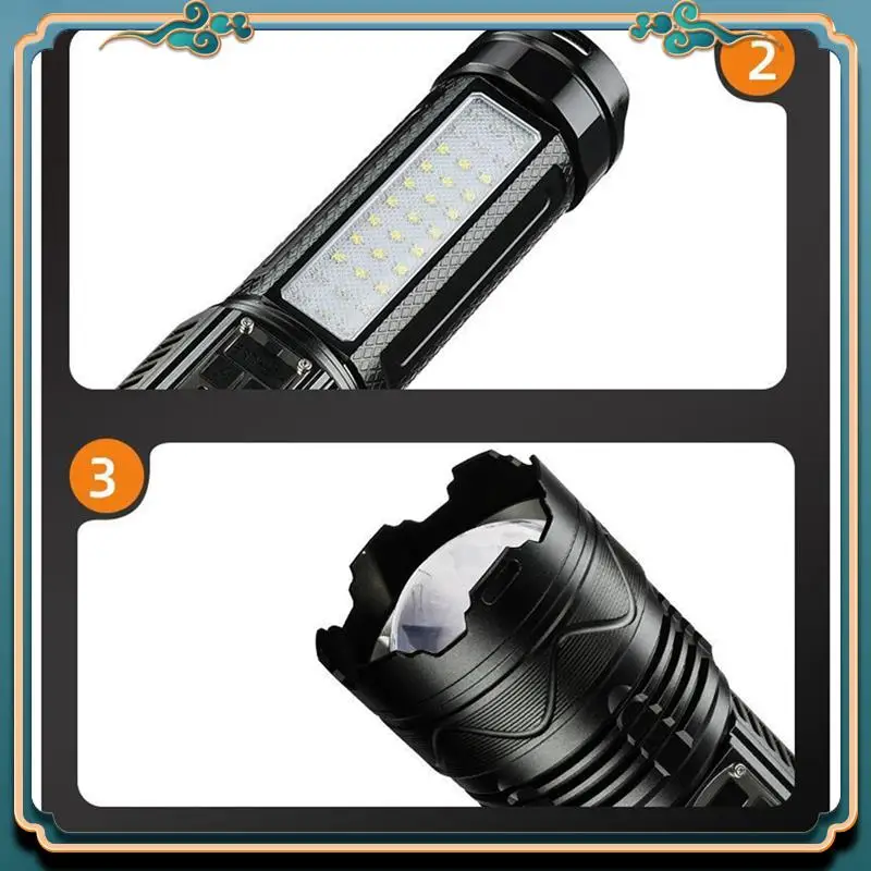 

Latest Emergency Spotlight High Power 1000LM Led Flashlights 15000Mah Battery 30W- Most Powerful Lantern