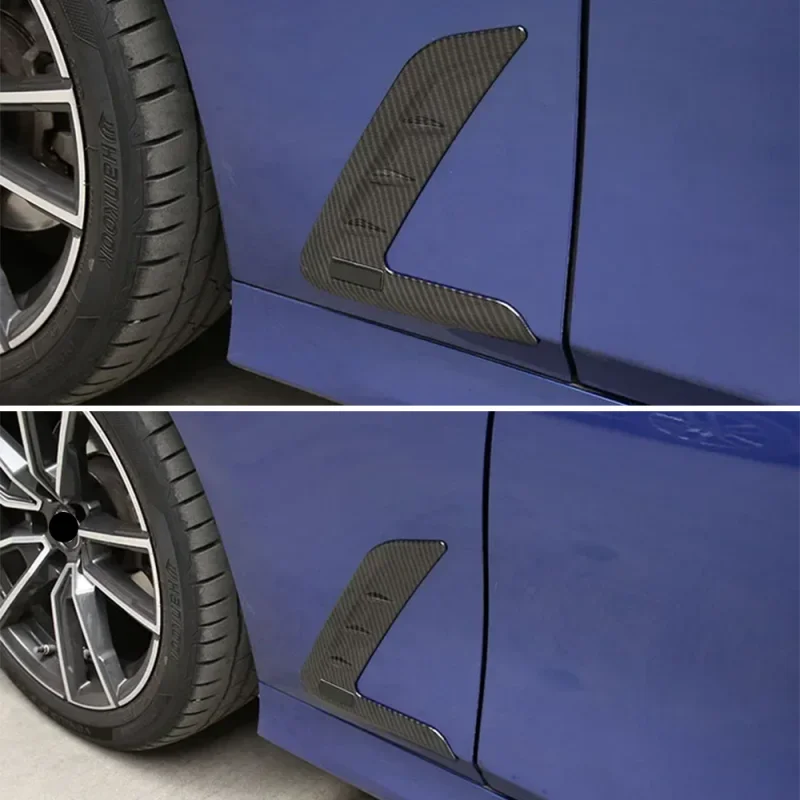 Pair Car Air Flow Wing Vent Trim Side Fender Sticker Decoration For BMW 3 Series G20 G28 2021 2022 2023 Car Styling