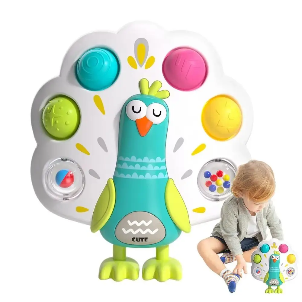 

Игра на пуговицах, сенсорная тренировка пальцев, способность познания, мультитекстурированный пресс-головоломка, Монтессори, форма птицы, образовательная