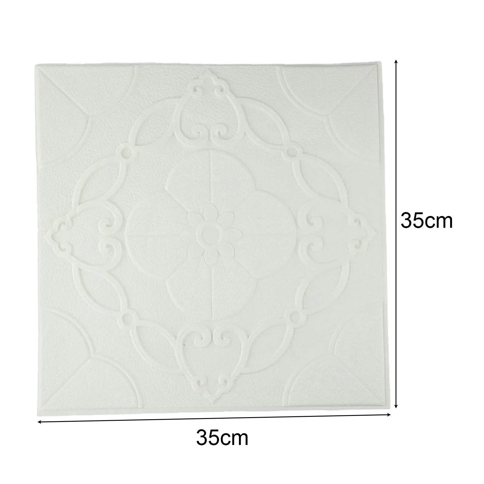 Home Decor Interior Design Color White 3D Wall Sticker Home Decor Panels Easy To Cut Moist-proof Oilproof Easy Clean