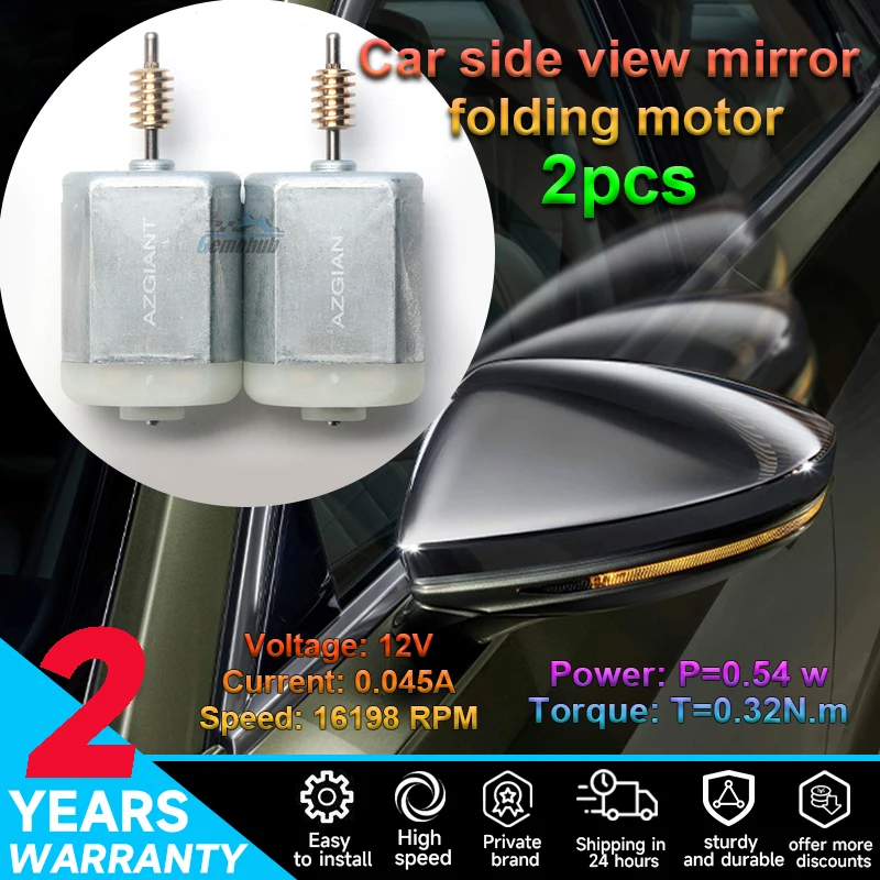 

Car FOLDING MIRROR MOTOR FC-280 DC 12V 16198 RPM 0.045A KIT for Jaguar XF X260 Tesla Model S PTC car part repair kit TOOLS NEW