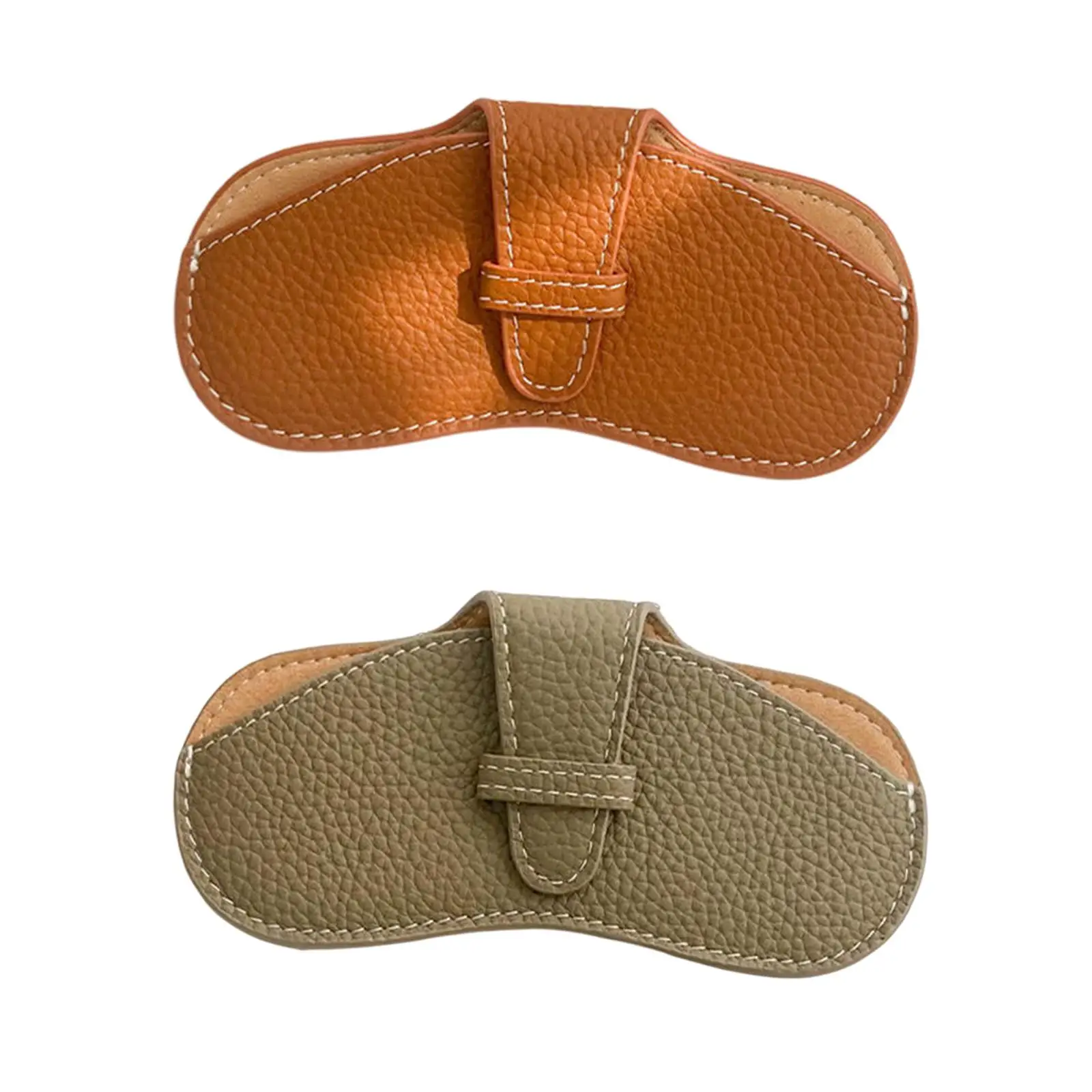 Soft Glasses Case Portable Fashionable Carrying Organizer PU Leather Eyeglass Pack for Hiking Traveling Unisex Outdoor Camping