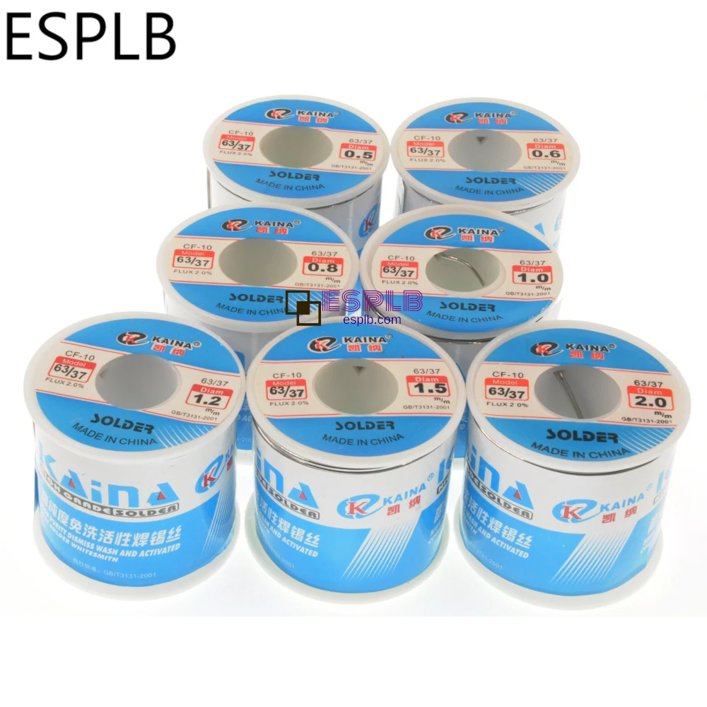 ESPLB 450G Solder Wire 0.5/0.6/0.8/1.0/1.2/1.5/2.0mm CF-10 63/37 Rosin Tin Lead Solder Wire Core Flux for Welding