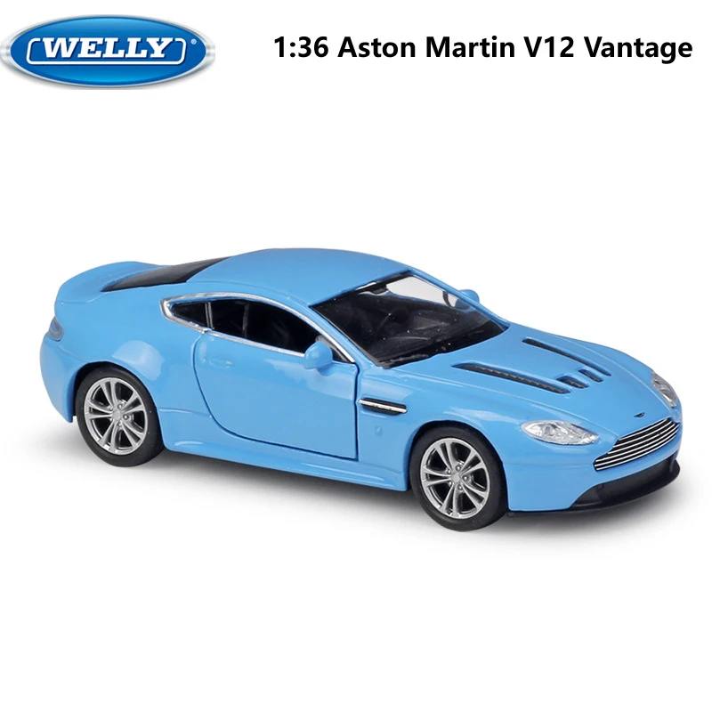 

Aston Martin V12 Vantage WELLY Diecast 1:36 Car Metal Model Sports Car Pull Back Car Alloy Toy Vehicle For Kids Gift Collection