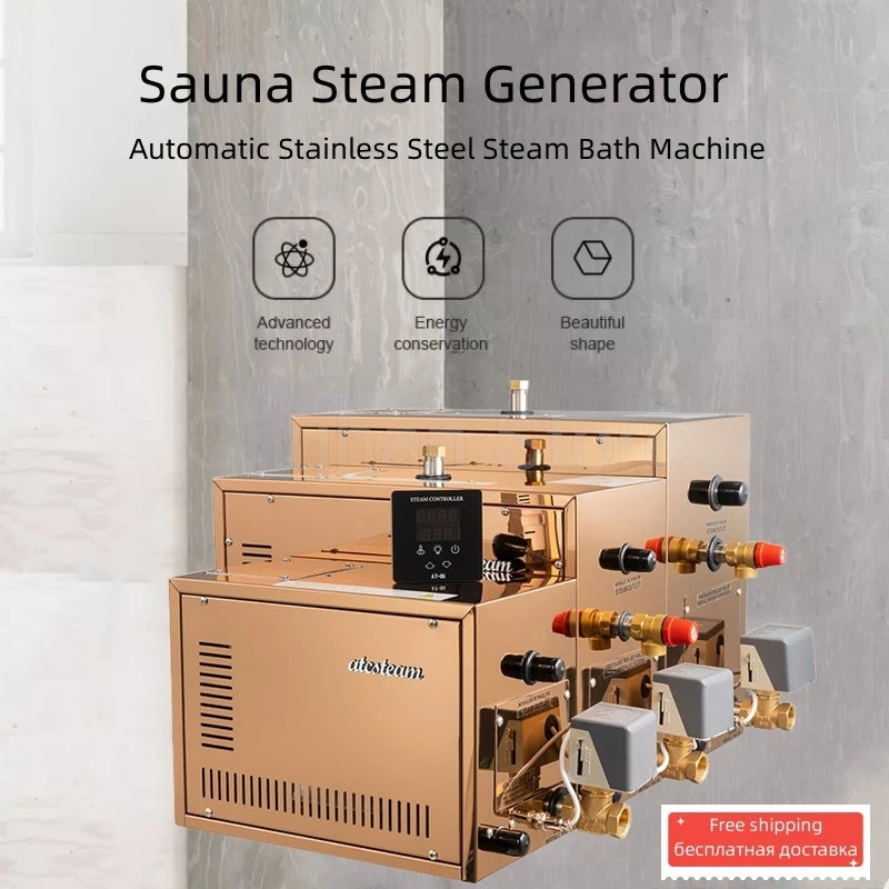 

ChuHan AT-S 12/15/18KW Home Wet Steam Rooms Steam Bath Generator Household Steaming Sauna Room Steam Bath Sauna Machine For Spa