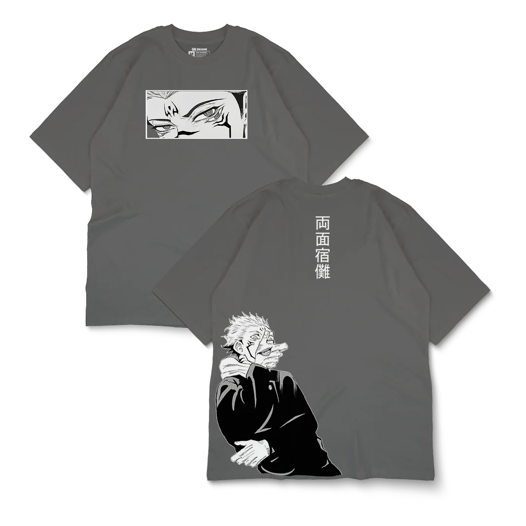 Jujutsu Kaisen Sukuna Grafik T-shirt Japanischen Anime Übergroßen Y2k Frauen Männer Streetwear Baumwolle Kurzen Ärmeln Weiblich Männlich Kleidung