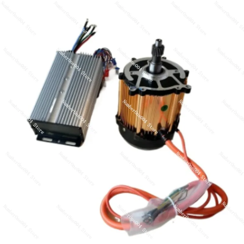 60V Electric Tricycle Motor 1200W 1500W 1800W Four-Wheel Permanent Magnet Sine Wave High Speed Motor with Intelligent Controller