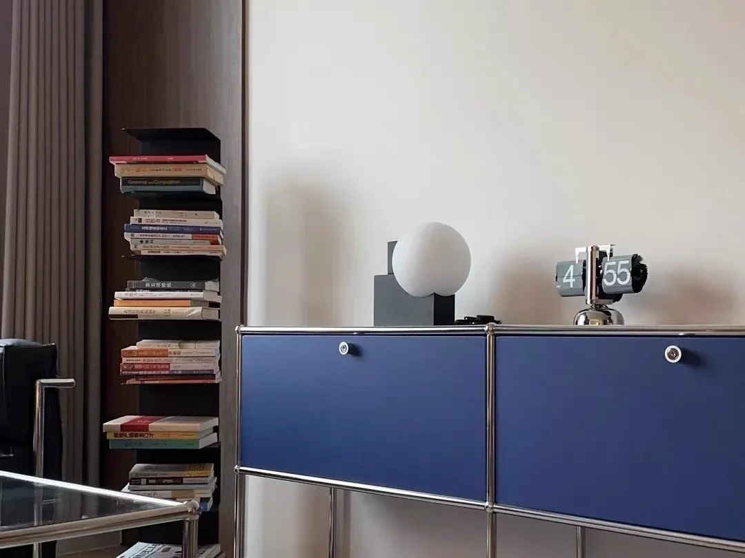 Living Room Sideboard Medieval Cabinets Storage Dining Modern Metal Stainless Steel Frame Wood Customizable Cabinet with Locker