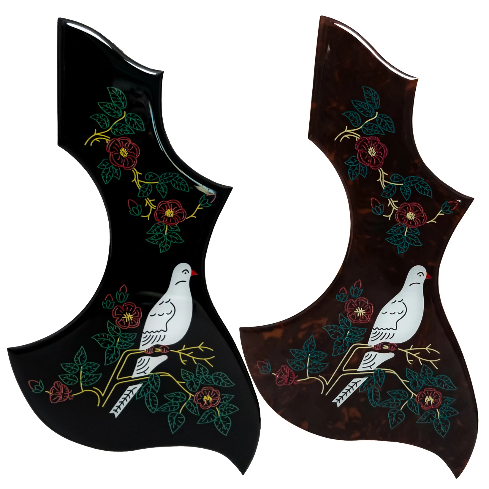 

Acoustic Guitar Pickguard Dove Thick 2MM Scratch Plate for Hummingbird Guitar Self-Adhesive Protection Plate Fits 40-41 Inch