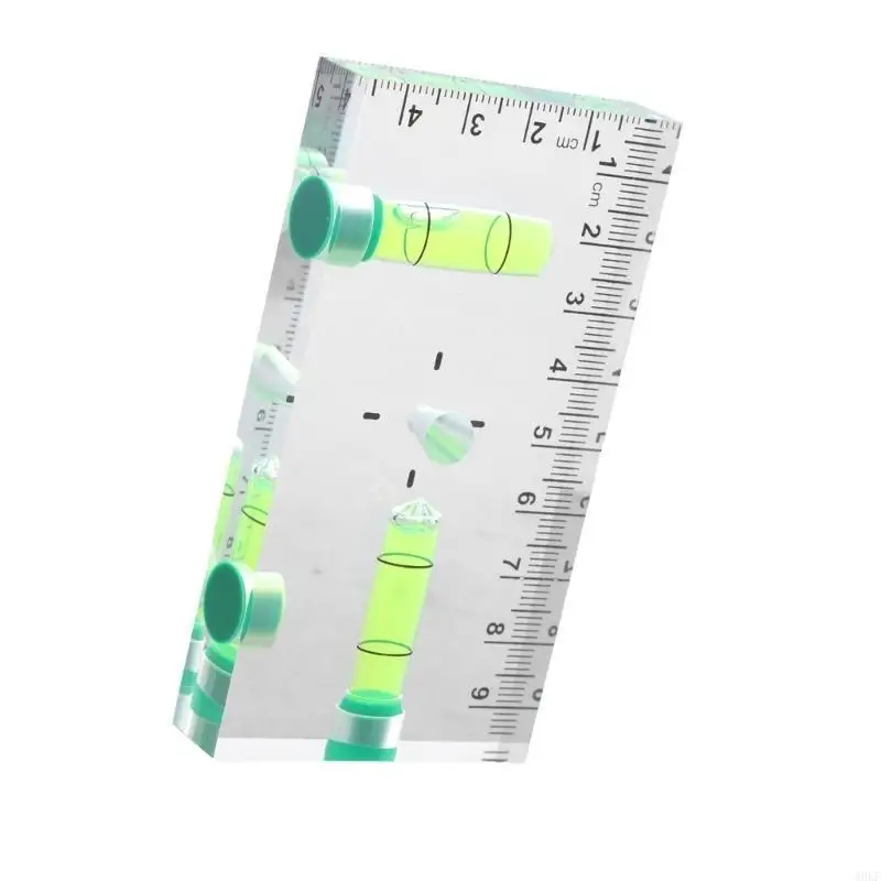 

Mini Level Tool Construction Tool with 90°/180° Level Pocket Acrylic Check Bubble Level Tool Base A0KF