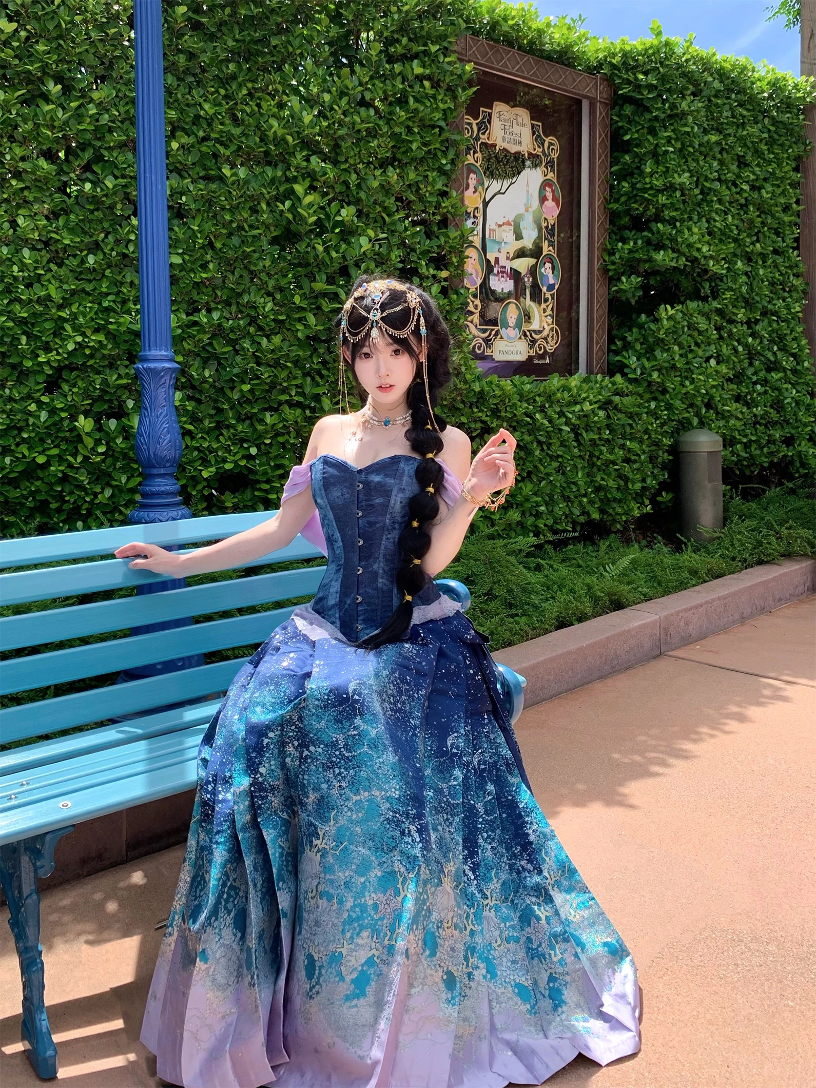 Blue Traditional Chinese Sle Adult Women's Ma Face Skirt New 2026 Spring Faion Hanfu Daily Wear Adjustable Waist Size