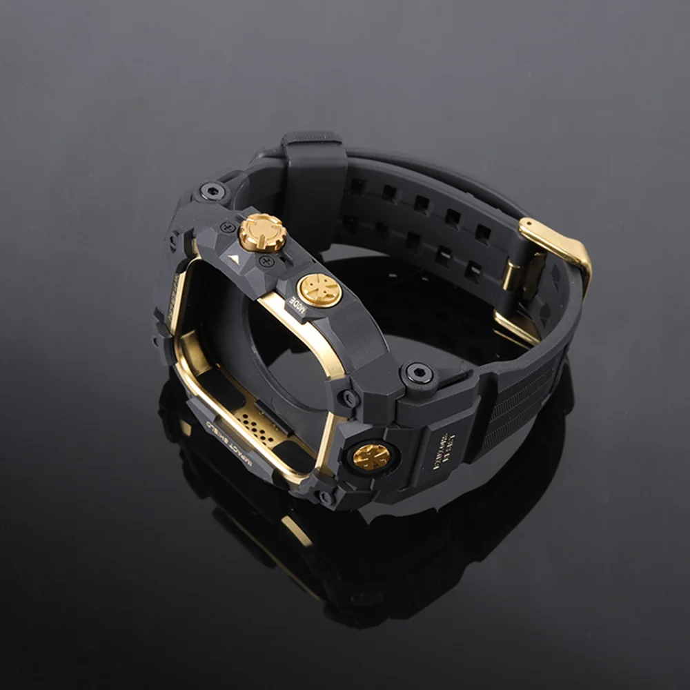 2 in 1 Case+Strap for Apple Watch Bands Ultra3 49mm TPU Bracelet+Metal Protective Bumper Cover for iWatch Ultra 3 2 Accessories