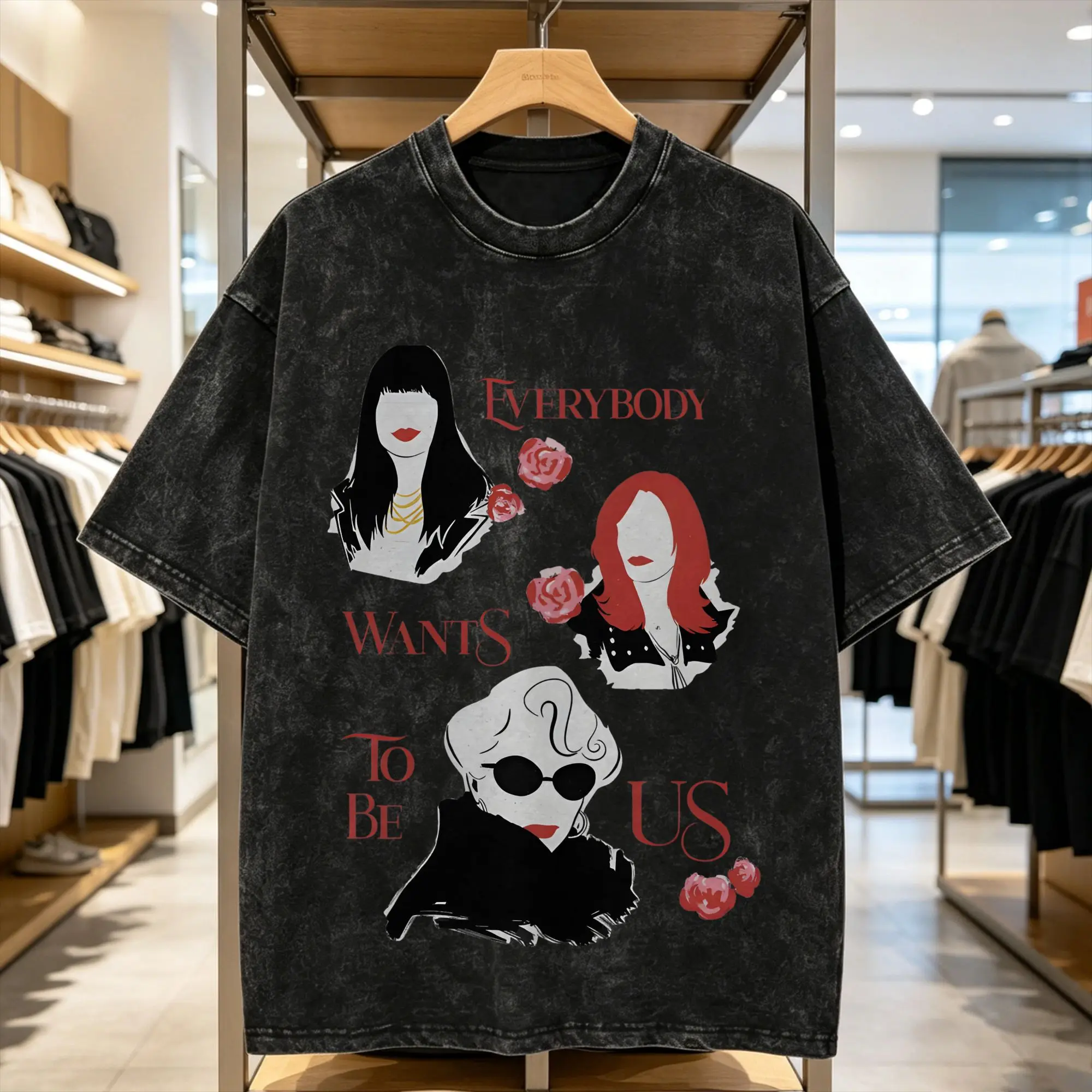 Miranda Priestly T-Shirt for Men Everybody Wants to Be Us Fashion 100% Cotton Tees Crewneck Short Sleeve T Shirt