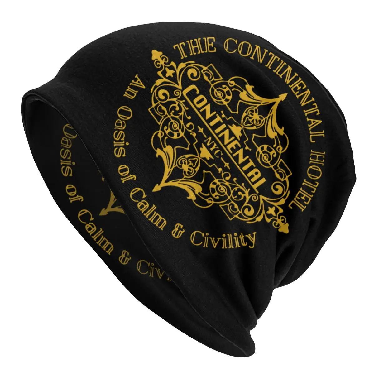 The Continental Hotel Bonnet Hat Knitting Hats Hip Hop Outdoor John Wick Skullies Beanies Hats Unisex Warm Multifunction Cap