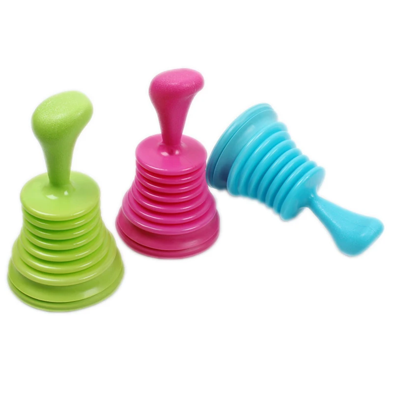 Toilet Plungers Solid Color Sewer Anti Bloking Tools Sink Bathtub Closestool Drain Pipeline Dredge Suction Cup Kitchen Supplies