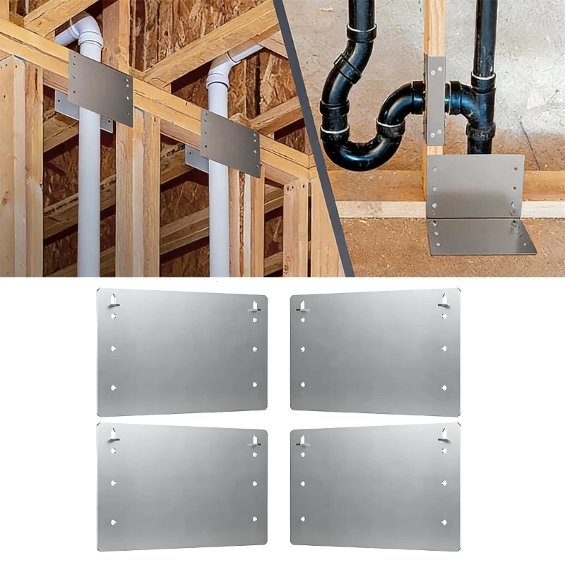 DIY Friendly Auto Nailing Pipe Protector Cold Rolled Steel Material for Electrical Conduits On Wooden Structures