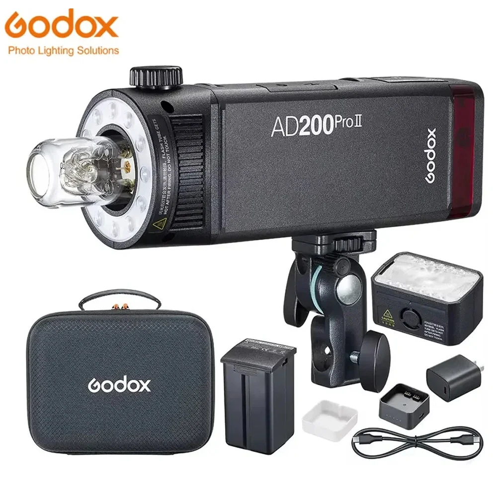 Gx AD200Pro II AD200Pro AD200 Flash 0.01-2.1s Recycle Time 5600±200K Multiple Power Levels for Studio Location Photography