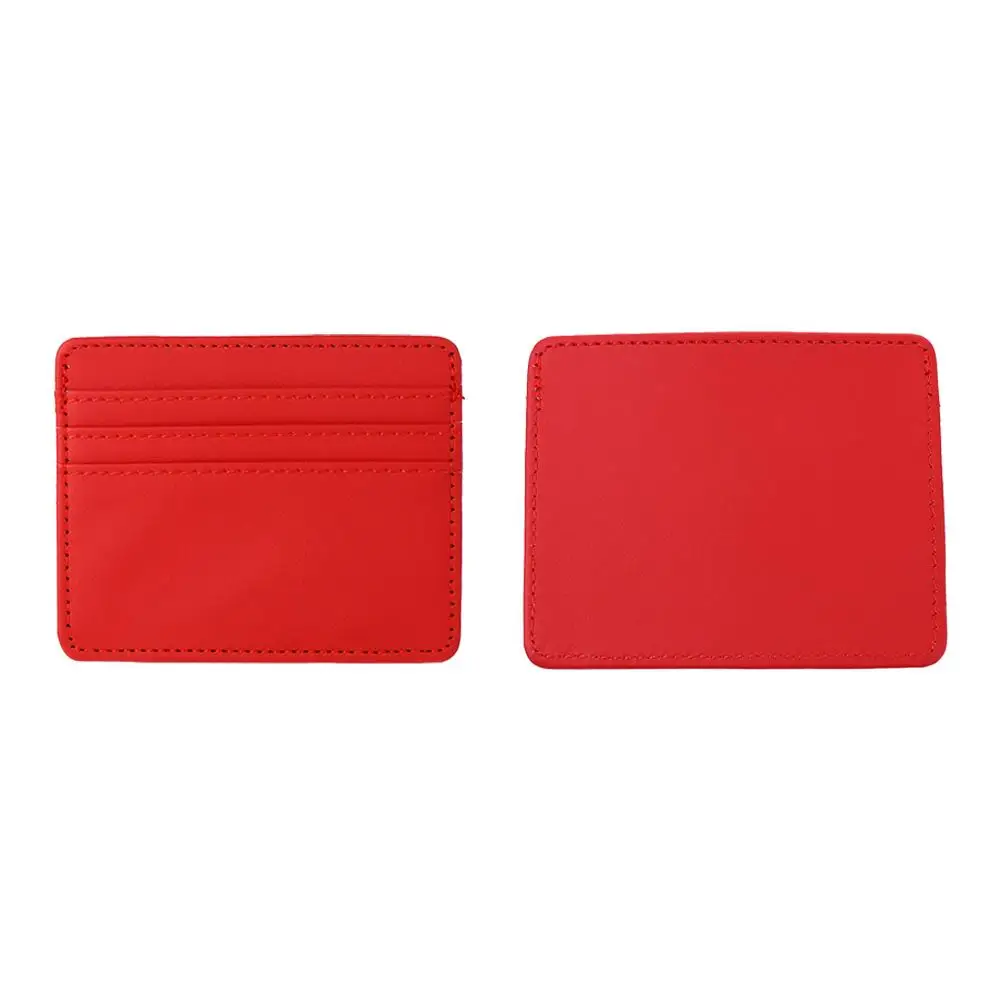 

3Card Slots Simple Business ID Card Credit Card Short Purse Women Men Short Wallet Multi Slot Card Holder Slim Billfold