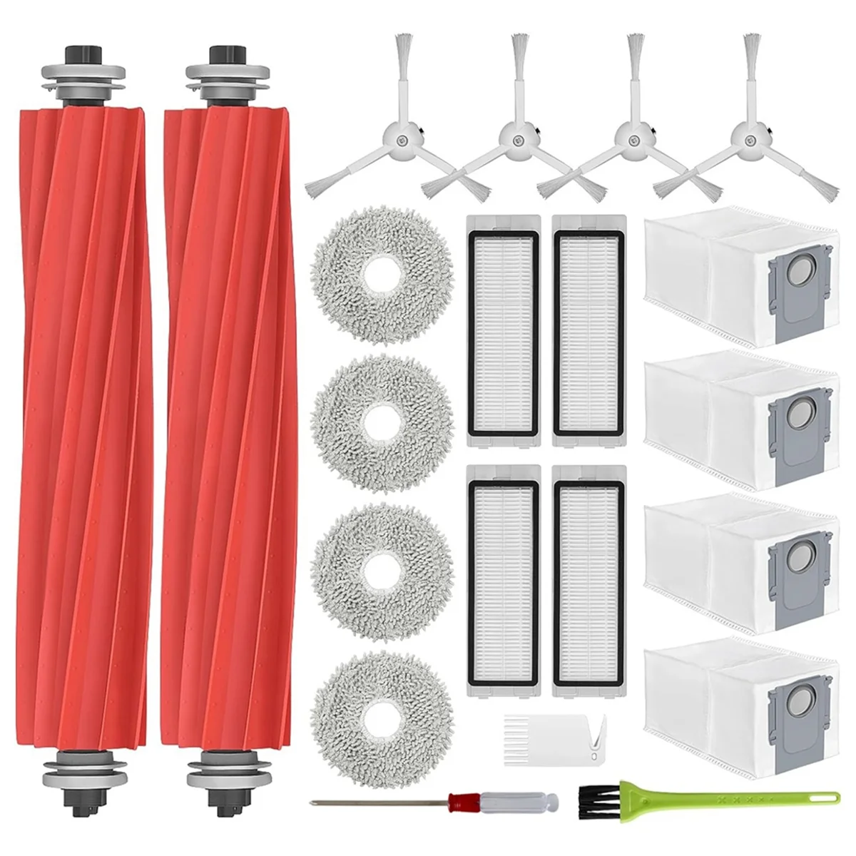 

AUU-Accessories for Q Replacement Parts Robot Vacuum Cleaner Main Side Brush Hepa Filter Mop Cloth Dust Bags