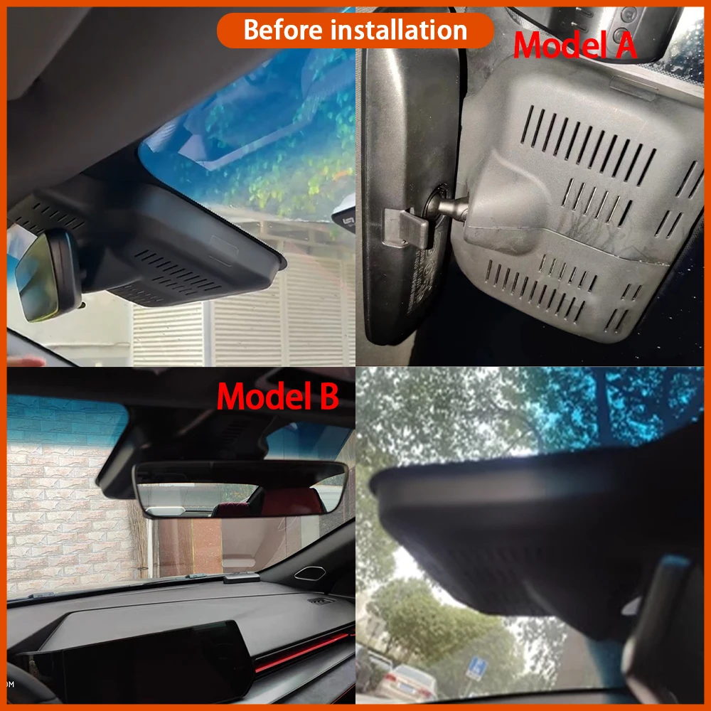 for Geely Binray Binrui Cool 2018-2025 Video Recorder 4K Lens DVR Dash Cam Wifi OEM Camera 170° Wide Angle Loop Recording