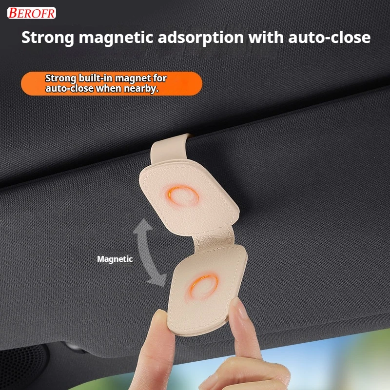 1 قطعة سيارة الشمس قناع نظارات مقاطع الداخلية النظارات تخزين حامل تخزين مدمج ل Li AUTO LIXIANG L7 L8 L9 واحد #5